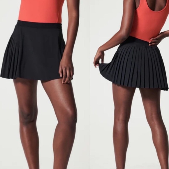 Spanx The Get‎ Moving Pleated Skort Black Size L - Picture 1 of 6